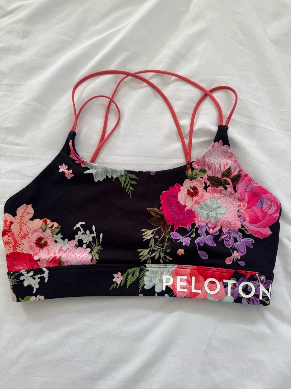 M Limited Edition Peloton Asian American Floral Saffron Speed Up Bra